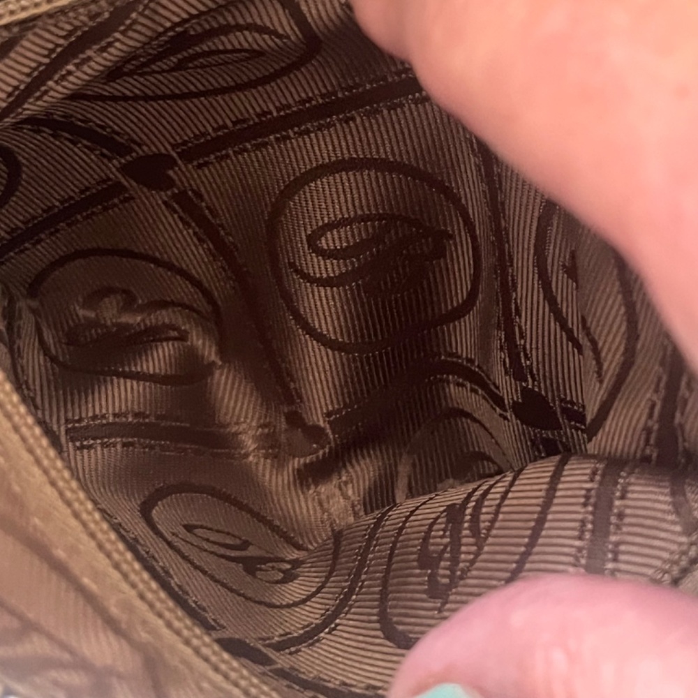 Brighton Black -  Croc Leather Flap Crossbody Bag - w/Dust Cover - Picture 12 of 15